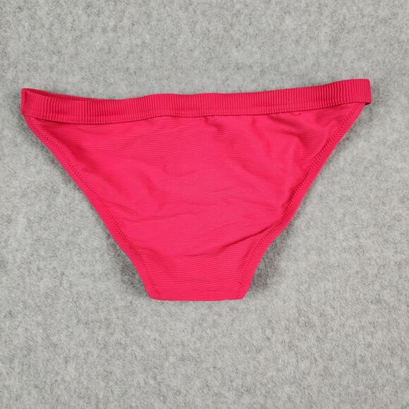 NWT J.Crew Swim Bottom Size XXS Pink BH485 Ribbed-trim hipster Bikini - Picture 2 of 9